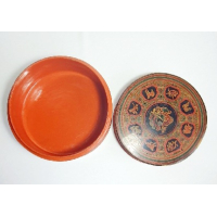 Aziatische lak doos met afbeelding dieren